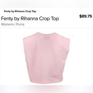 Rihanna Fenty x Puma Pink Crop Top